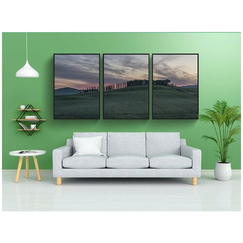 фото Набор модулных постеров для интерьера "виноградник, дом, бизнес" 60x90 см. в тубусе, без рамки lotsprints