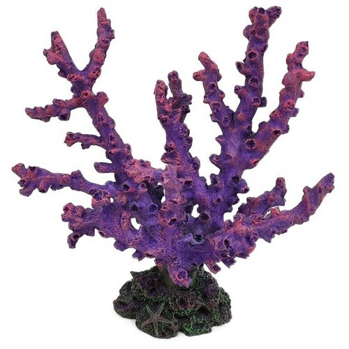 Декорация для аквариума Laguna, размер 18x11.5x19см., фиолетовый