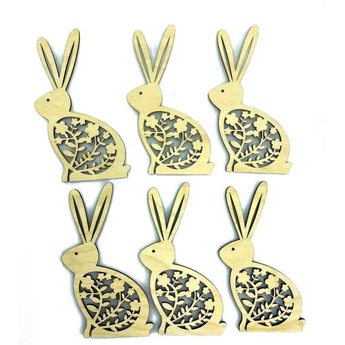 Заготовка для поделок Пасха, кролик, для выжигания, рисования, декупажа и любых ваших идей