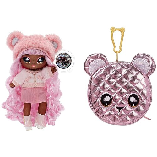 На На На Сюрприз Гламурные, 1 серия - Кейли Гризли (Na! Na! Na! Surprise 2-in-1 Fashion Doll & Metallic Purse Glam Series Cali Grizzly)