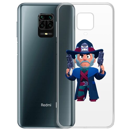 фото Чехол-накладка clear case brawl stars-стрелок кольт для xiaomi redmi note 9 pro/note 9s krutoff group