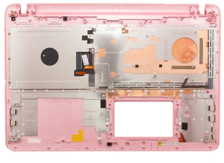 Клавиатура для ноутбука Sony V141706CS1RU серебристая с розовым топкейсом и подсветкой