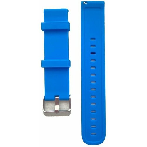 22mm watch strap for huawei watch gt 2 2e 3 pro strap silicone smartwatch belt bracelet samsung galaxy watch 3 45mm 46mm band Ремешок для смарт-часов, фитнес-браслета универсальный 22 мм силиконовый браслет с пряжкой Xiaomi Samsung Huawei Honor, светло-синий