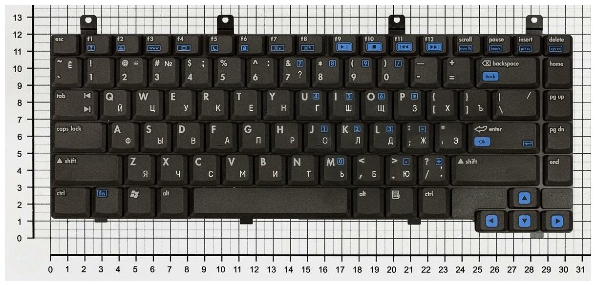 Клавиатура для ноутбука HP Pavilion dv4253US черная