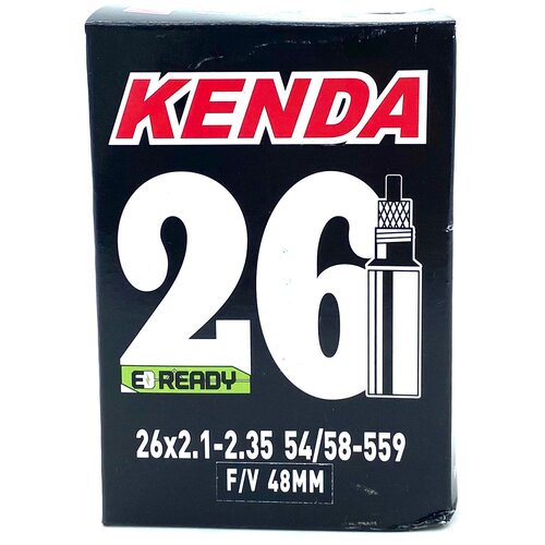 Велокамера Kenda 26x2.125-2.35 (54/58-559) F/V-48mm Extreme велокамера kenda 27 5x2 00 2 35 a v 48 мм