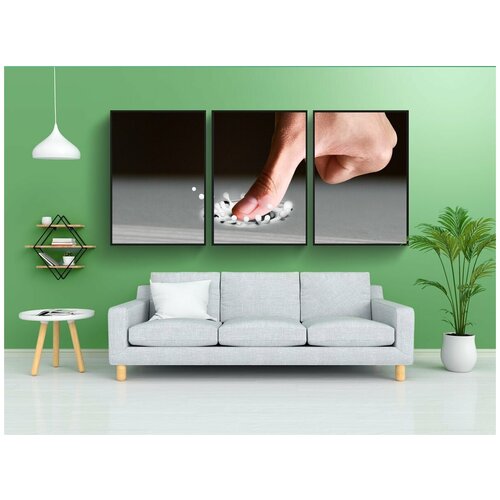 фото Набор модулных постеров для интерьера "давление, типография, печать" 60x90 см. в тубусе, без рамки lotsprints