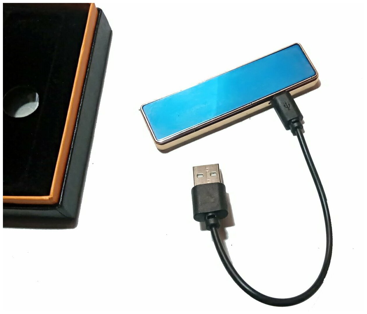 Пьезозажигалка безгазовая XIPIE BOX USB синяя