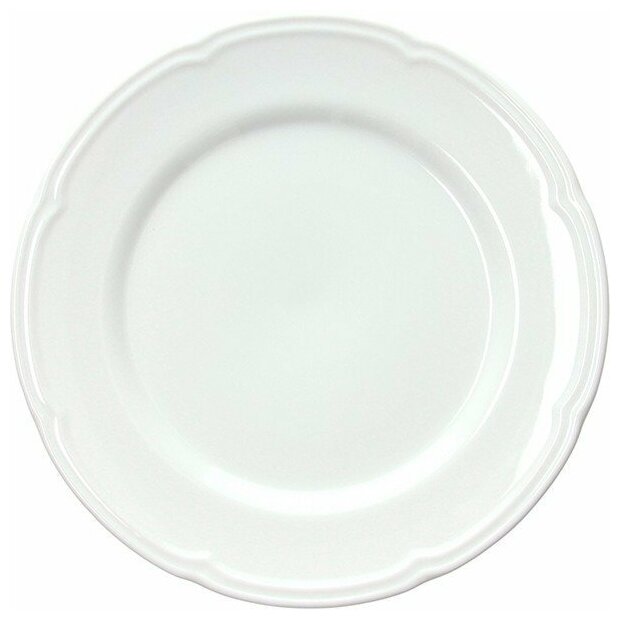 фото Тарелка мелкая "Ouvertur" круглая, 27 см, белый, фарфор, Tognana, OV000270000