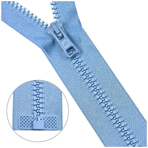 фото Молния трактор "arta-f 2076 т10 (6 мм)", 45 см, 1 замок (без бирки), цвет: 039 голубой, 25 штук (количество товаров в комплекте: 25)