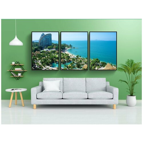 фото Набор модулных постеров для интерьера "таиланд, паттайя, отель центара гранд мираж" 60x90 см. в тубусе, без рамки lotsprints