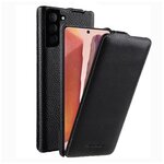 Кожаный чехол флип Melkco Jacka Type для Samsung Galaxy S22, черный - изображение