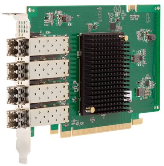 Сетевой адаптер Emulex LPe31004-M6 Gen 6 (16GFC), 4-port, 16Gb/s, PCIe Gen3, Upgradable to 32GFC