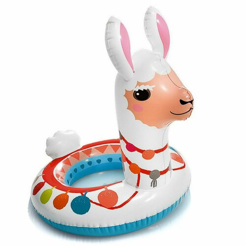 Круг надувной INTEX Big Animal Rings Лама 3-6 лет мультиколор