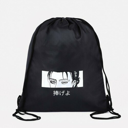 Мешок для обуви на шнурке Аниме цвет чёрный 946₽