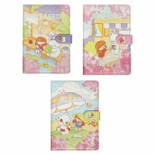 Записная книжка подарочная с хлястиком, А6+, 48 листов, линия Друзья (12,5 19 2см)