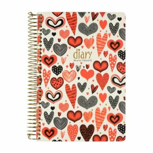 Ежедневник недатированный А5, 136 листов на гребне Cute Dairy 