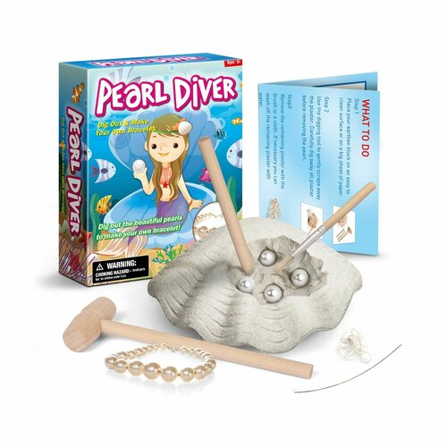 Pearl diver/Охотник за жемчугом набор для раскопок окаменелости ракушки фигурки