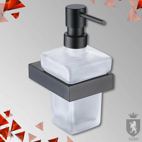 Настенный дозатор для жидкого мыла 500 мл KERN 9511 вороненая сталь 4220₽