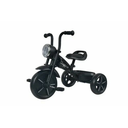 фото Трехколесный велосипед chopper ch2 с фарой без ручки, черный