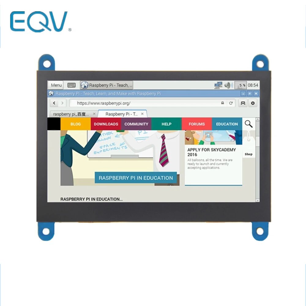 EQV 4.3 дюймовый сенсорный экран для Raspberry PI, With touch
