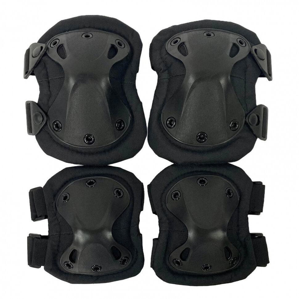 Комплект наколенников и налокотников (черный)