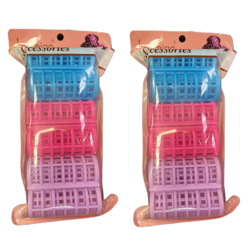 Hair Style Бигуди Бумеранг с зажимом, 7см, d-3см, 6 шт в уп, 2 уп