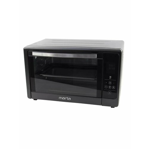 Духовка духовой шкаф мини-печь MARTA MT-EO4287A 50 литров сенсор конвекция шашлычница вертел черный жемчуг 14243₽