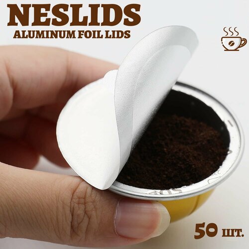 NESLIDS крышки 58 мм - 50 шт для повторного использования оригинальных капсул Nespresso Vertuo 750₽