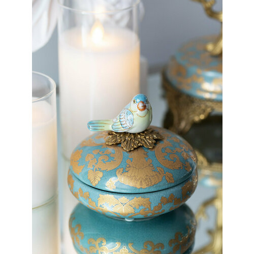 31G2232B160ECNB4199 Шкатулка с птичкой 11x11x10см Glasar 6007₽