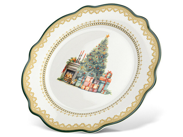 13756 FISSMAN Тарелка CHRISTMAS EVE 20см (фарфор)