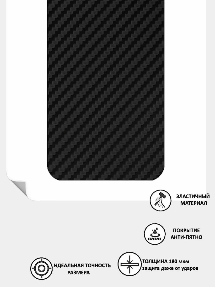 Защитная пленка для Xiaomi 13 Pro под карбон, черная — фото 1