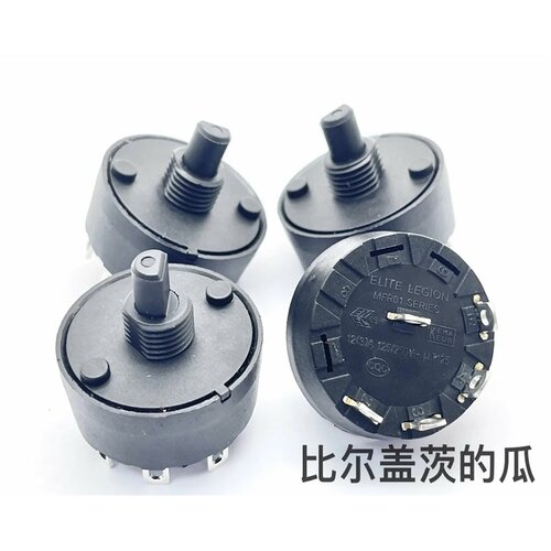 1 шт Круглый Поворотный переключатель с четырьмя положениями 4 1 4 в качестве выходной клеммы 1 в качестве средней обычной клеммы подходит для соковой машины 352₽