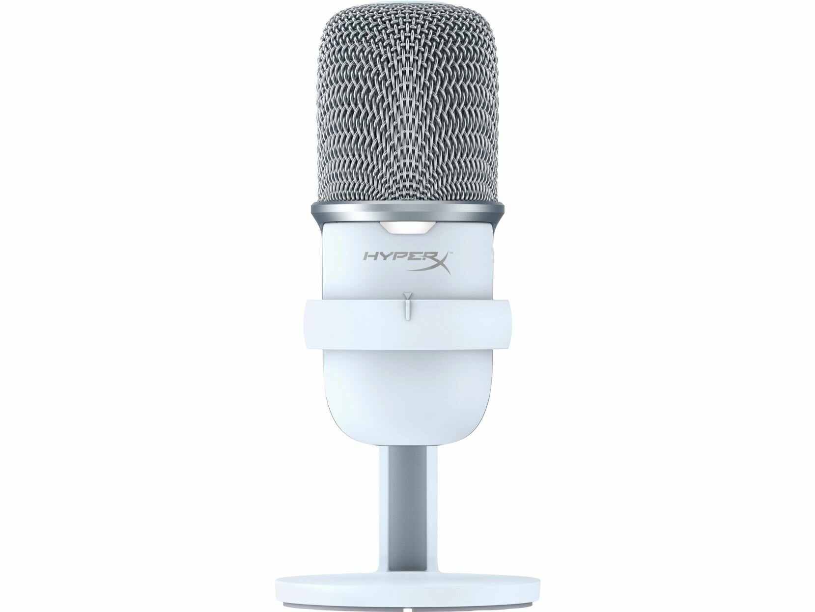 Микрофон проводной HyperX SoloCast, комплектация: микрофон, разъем: USB, белый, 1 шт