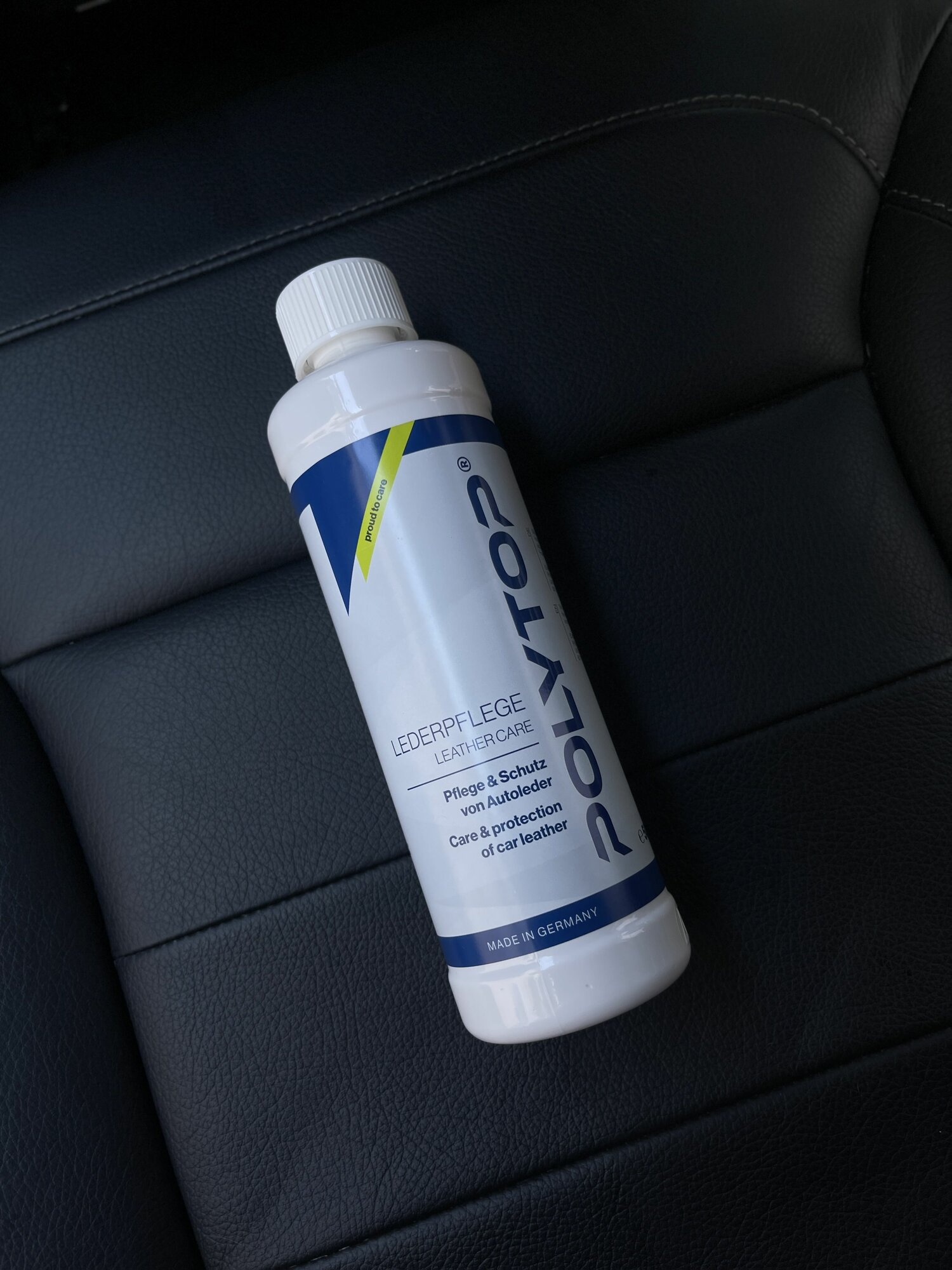 Кондиционер для кожи автомобиля с защитой Polytop LEATHER CARE крем 500 ml