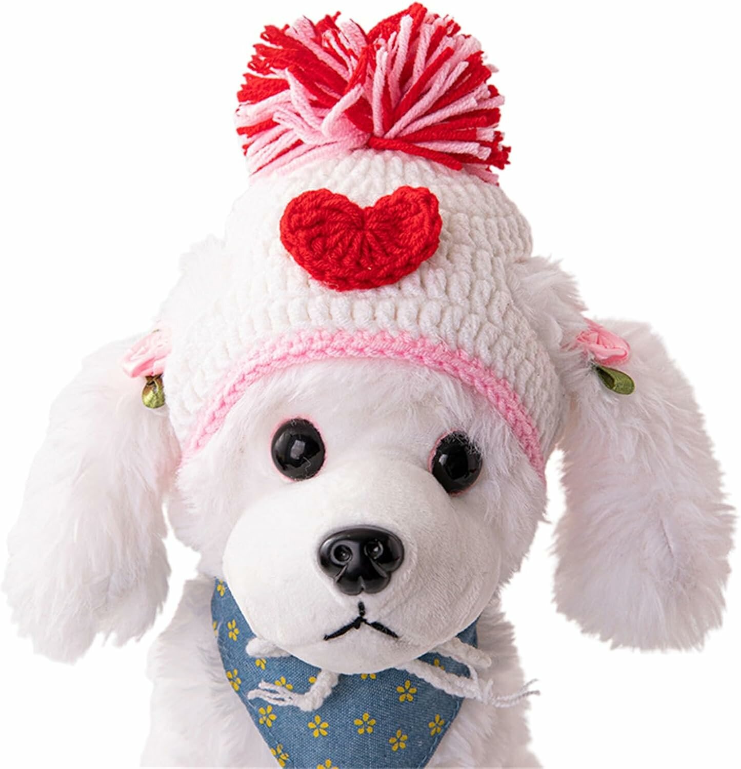 Классическая собачья вязаная шляпа вязаная шляпа для собак с ушными отверстиями Симпатичная балл собака зимняя шляпа мягкая ткань шапочки для собак Стильные собачьи аксессуары