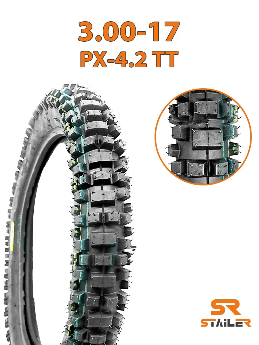 Мотошина для мотоцикла 3.00-17 PX-4.2 TT
