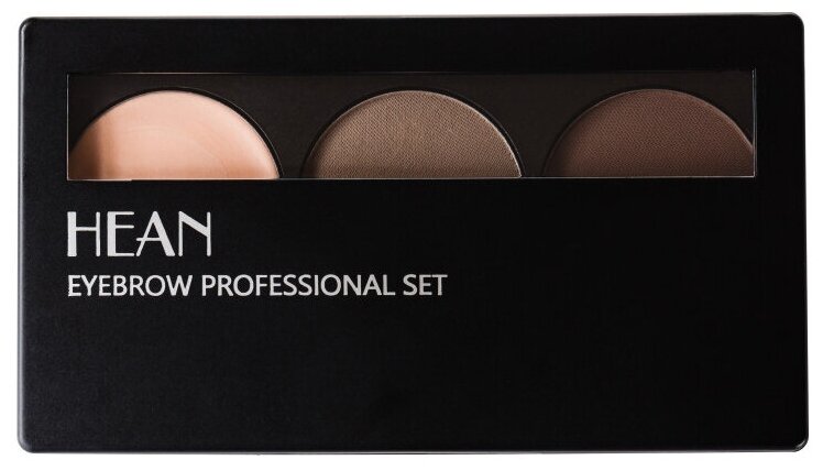 HEAN, Палетка EYEBROW Profesional Set 1 Тени для бровей и воск