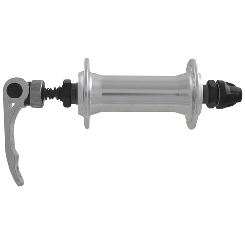 фото Втулка колеса велосипеда алюминиевая передняя 36отв. с эксцентриком 100мм серебристая нет бренда