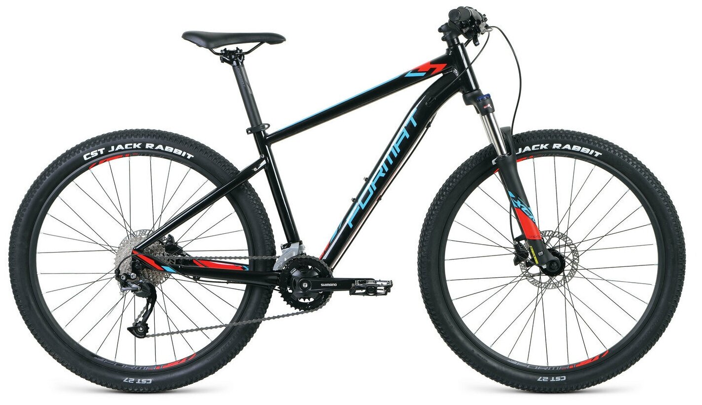 Велосипед FORMAT 1412 27.5 (27,5" 18 ск. рост M) 2020-2021, черный
