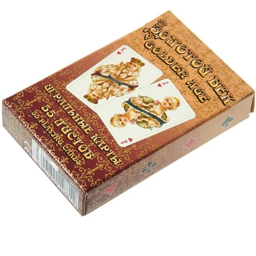 карты игральные золотой век красная рубашка 36 карт Карты игральные Золотой век, коричневая рубашка, 55 карт