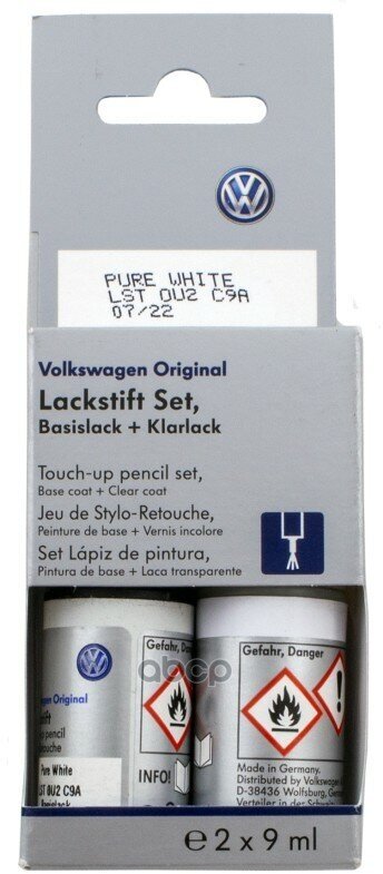 Набор Подкрашивающий Vag Pure White Lc9a 2*9Мл VAG арт. LST0U2C9A