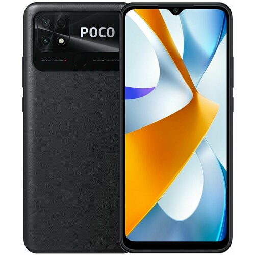 POCO C40 4/64 GB, черный