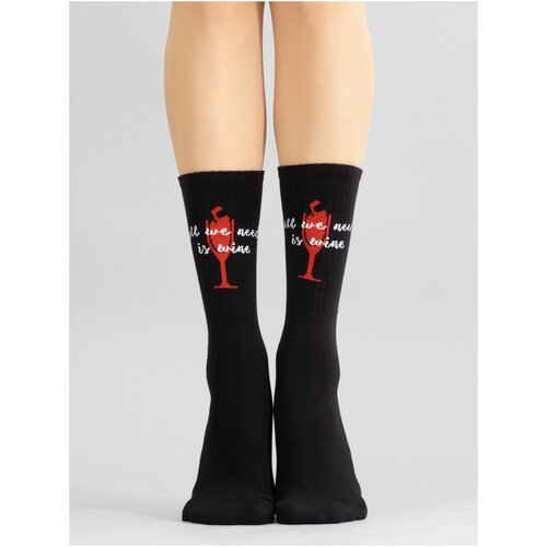 фото Носки giulia ws4 text strong 013 размер 36-38, nero (черный)