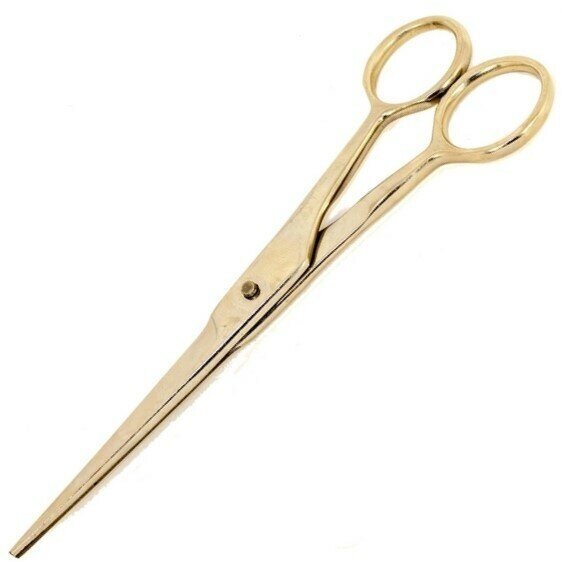 фото Ножницы универсальные, 175мм, для стрижки волос, прямые, литые, из сверхпрочного металлического сплава. Острые лезвия, заточенные под углом в 35 градусов делают точный и ровный срез. Подойдут для домашнего использования.