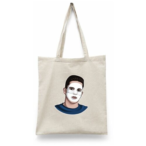 фото Сумка-шоппер унисекс каждому своё "гостбастер/ghostbuster/масленников" белая