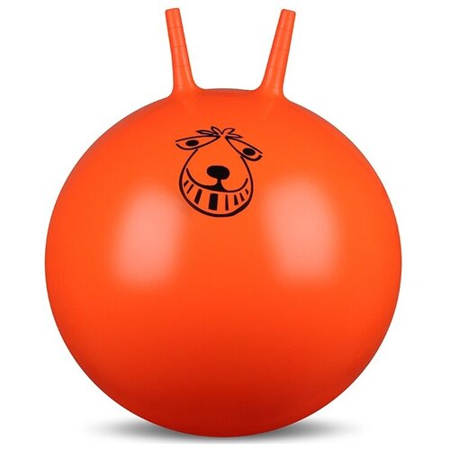 фото Мяч гимнастический с рожками indigo in004 65 см оранжевый