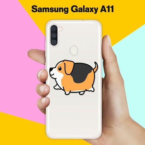 Силиконовый чехол Толстый Бигль на Samsung Galaxy A11 силиконовый чехол толстый бигль на samsung galaxy m31s