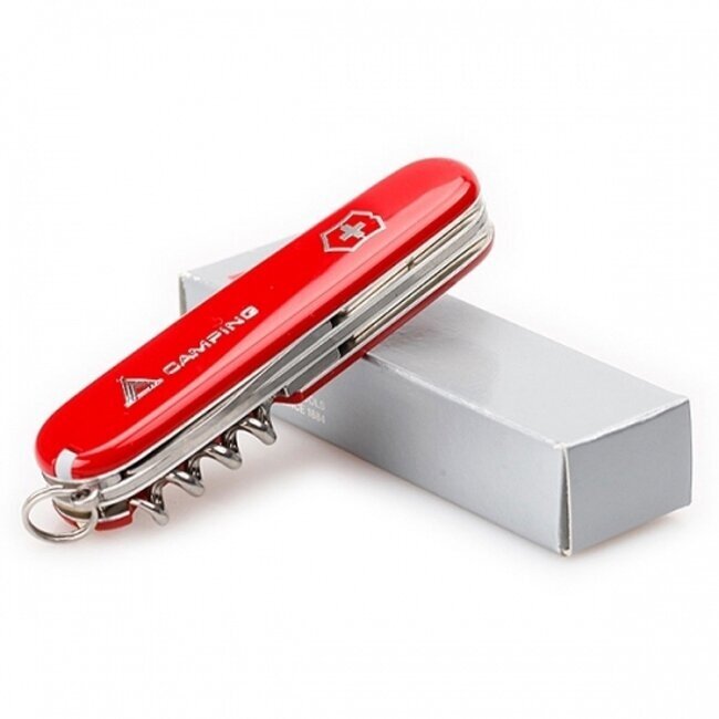 Нож перочинный Victorinox Camper Camping (1.3613.71) 91мм 13функций красный карт.коробка - фото №15