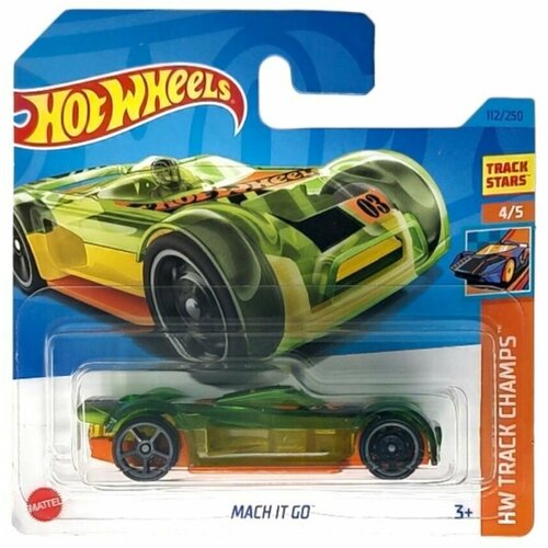 Машинка Hot Wheels коллекционная (оригинал) MACH IT GO зеленый HKH78 машинка hot wheels коллекционная оригинал ford mustang mach e 1400 темно синий hkh29