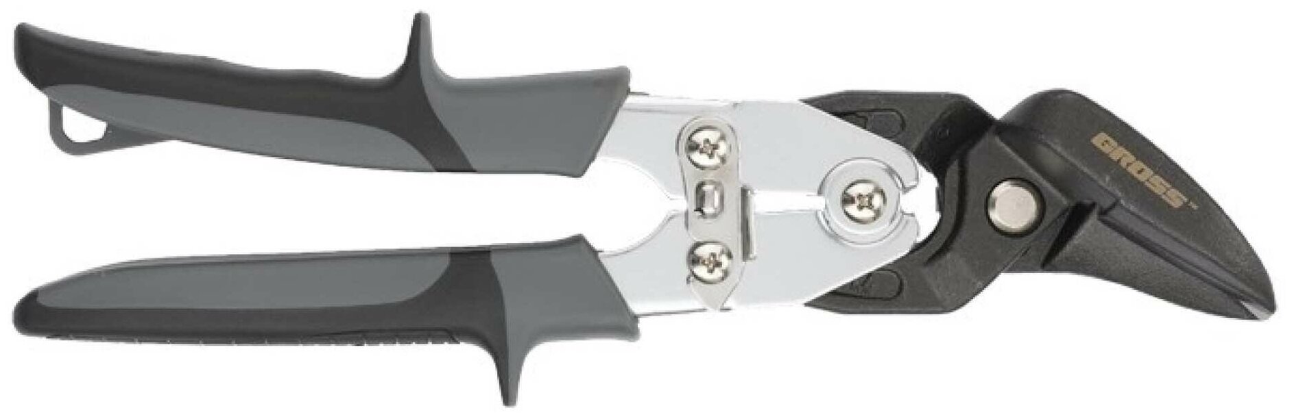 Ножницы по металлу"PIRANHA"усиленные,255 мм,прямой и левый рез,сталь-СrMo,двухкомп.рукоятки// Gross - фотография № 9